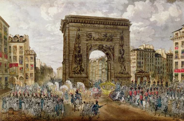 Prozession von Papst Pius VII. in Paris, 28. November 1804